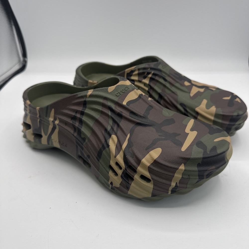 Crocs Echo Camo Wave Clog Men's Size 7 Women's Size 9 New In Crocs Bag